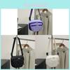 Minimalist Nylon Crossbody Bag With Zipper Closure For Daily Casual Wear