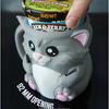 Cute Cat Ice Pint Holder Reusable 3D Printed Popsicle Containers with Snack Drawer & Handle for Cat Lovers Gifts (without Spoon)