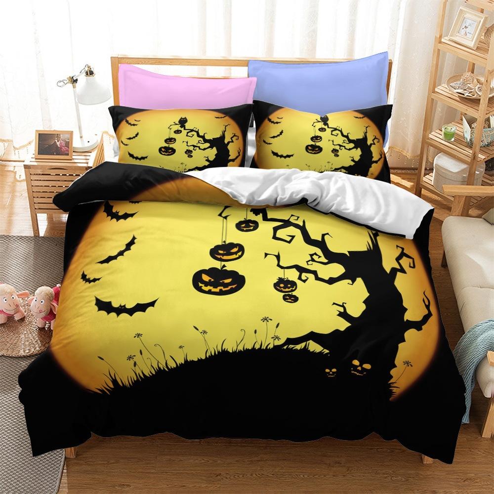Halloween Series Bedding Three-Piece Home Textile Kit