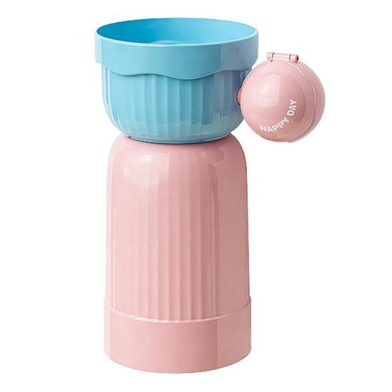 Toothbrush Cup Holder Magnetic Mouthwash Cup 3-in-1 Storage Container Wall Mounted Dust-Proof Bathroom Organizer