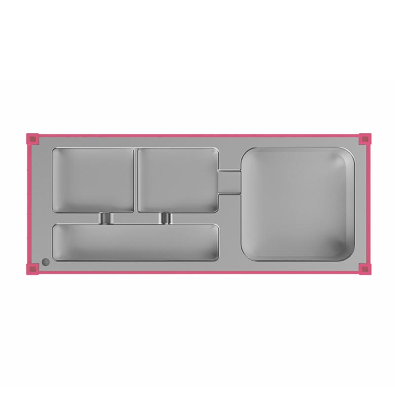 1/20 Scale Simulated Shipping Cargo Container Model Pen Holder Detachable Plastic Storage Box Desktop Organizer Household Supply