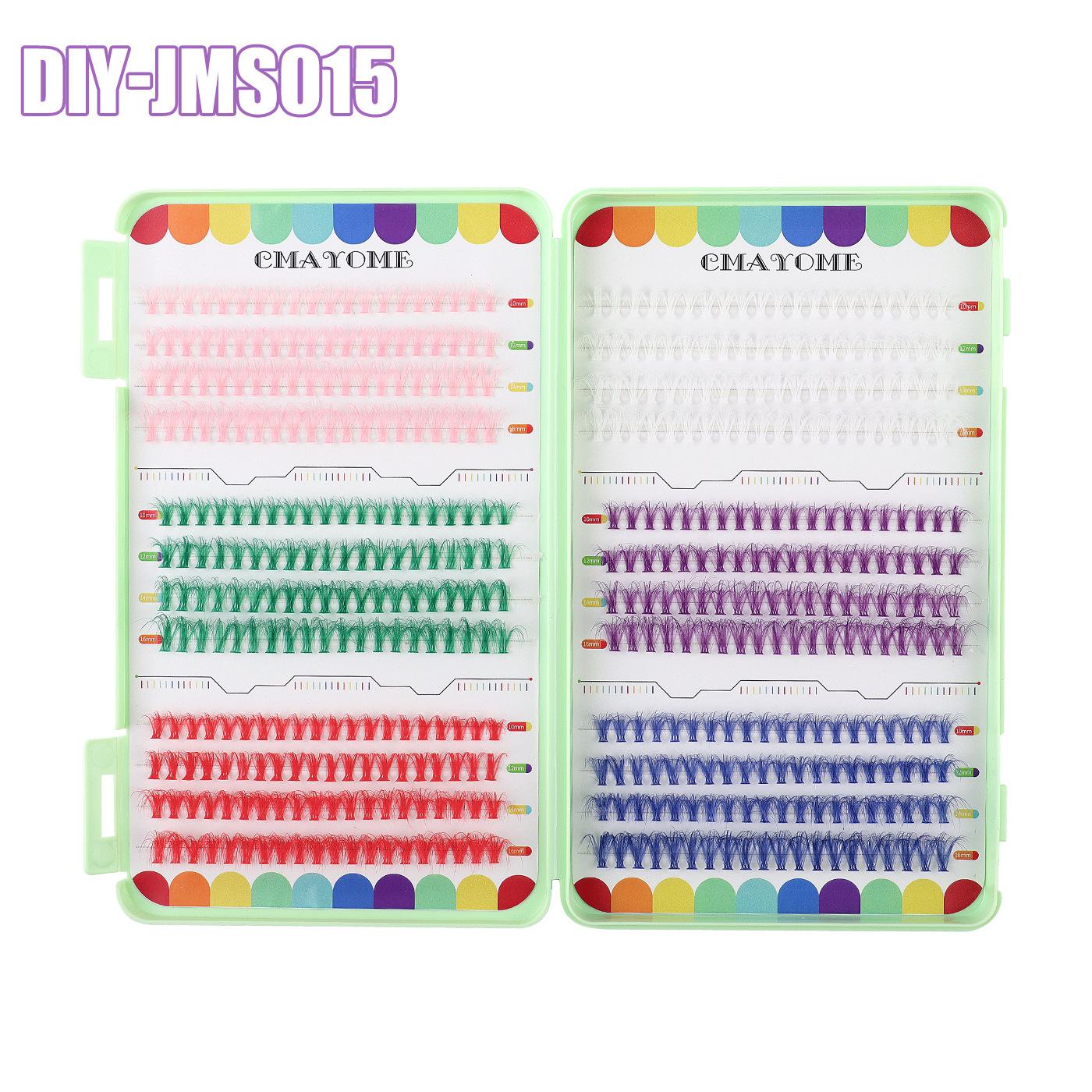 DIY single tuft of hair large capacity family photo colored eyelashes false eyelashes eyelash book D song mixed false eyelashes