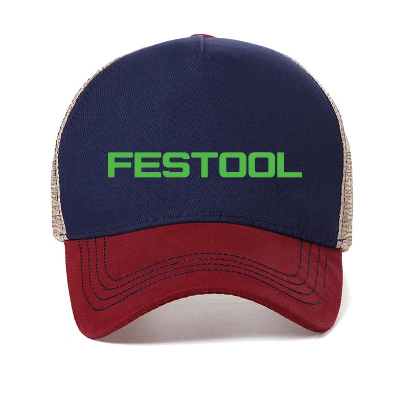 New Men Festool Tools Baseball Cap Casual Summer Mesh Ventilation Trucker Hat Cool Adjustable Snapback Hats Gorras