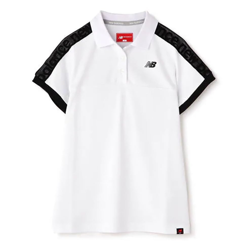 Short Sleeve Polo Shirt Quick Golf 0 [New Balance] Women's (Sweat Absorbent, Drying, Stretchy) / / 012-3160501 030_White [S]