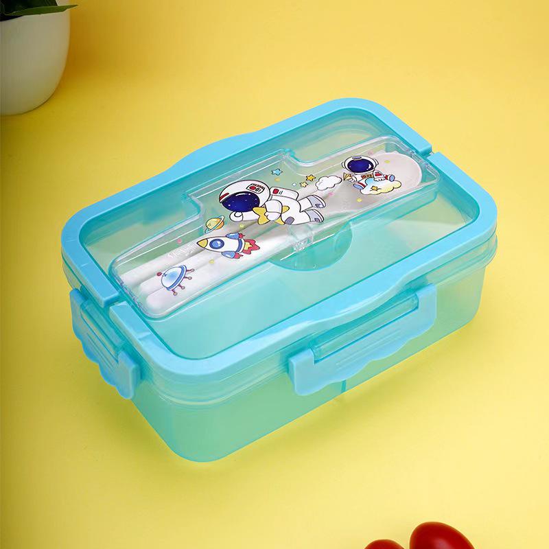 Wheat Straw Insulated Microwave-Safe Bento Lunch Box for Office & Students