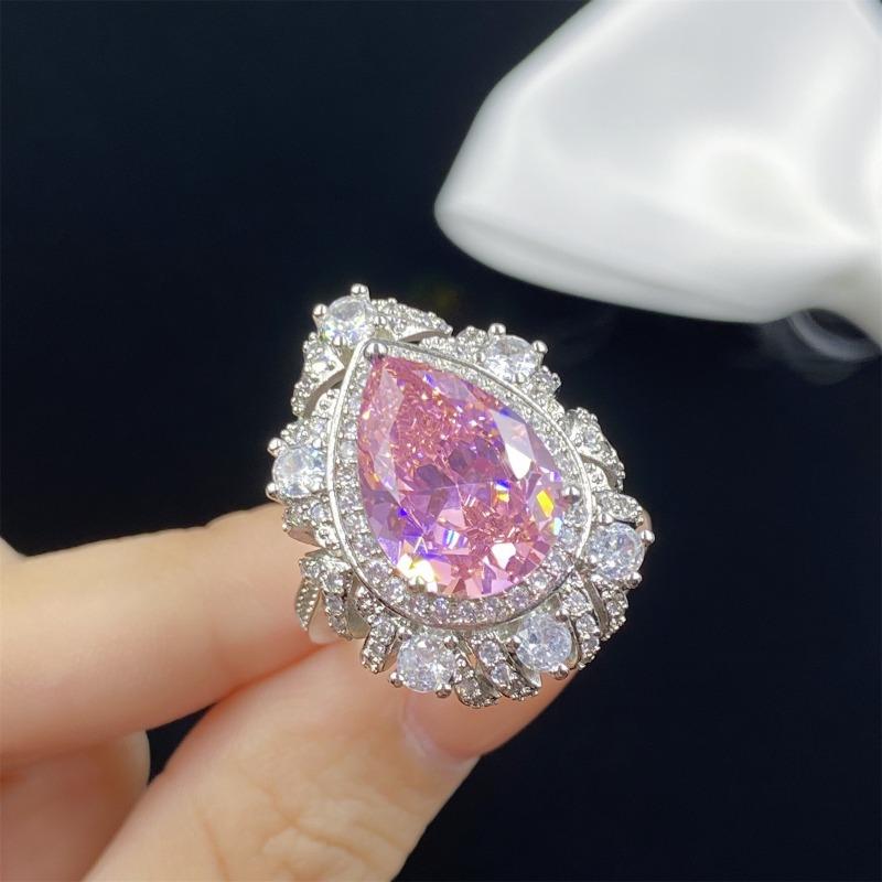 Sace Gems עגילי טבעת זירקון מסגסוגת נחושת קלאסית סט תכשיטי שרשרת תליון מתנות למסיבת חתונה
