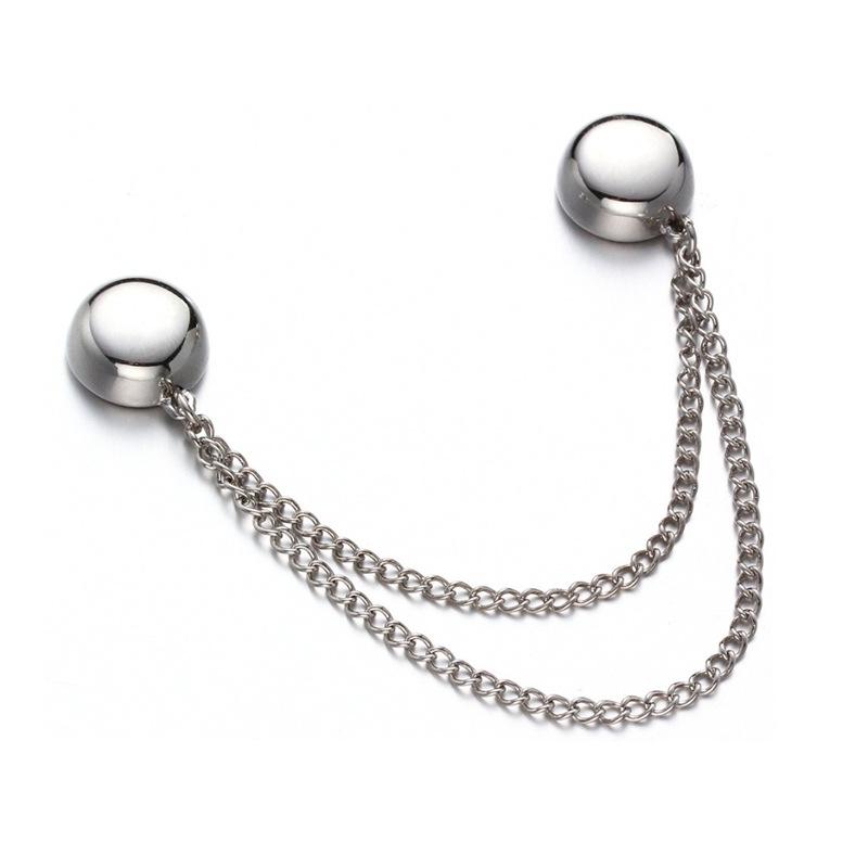Magnetic No-Sew Sleeve and Trouser Fixing Buckle with Anti-Slip Chain