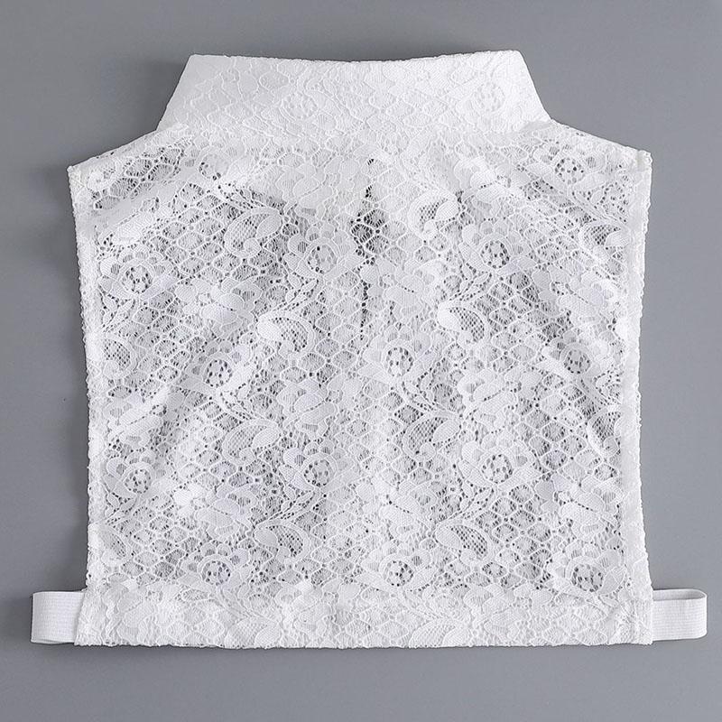 Stand Fake Collar Vintage White Women Shirt Blouse Detachable Collar Female Lace Removable Sweater Half Shirt Accessories