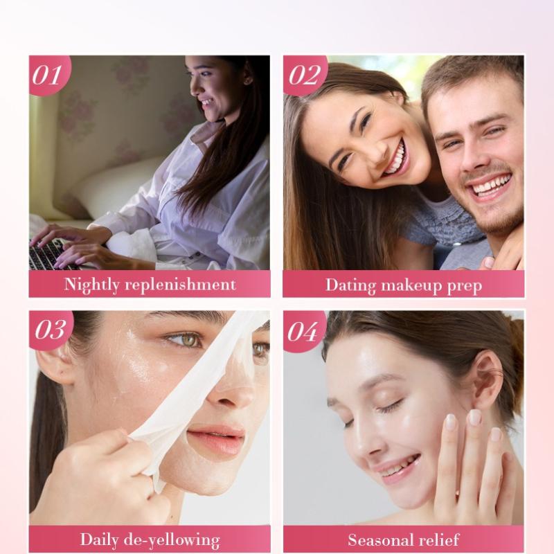 3pcs Watermelon Niacinamide Essence Mask 25ml Hydrating Moisturizing Mask Skin Care Products