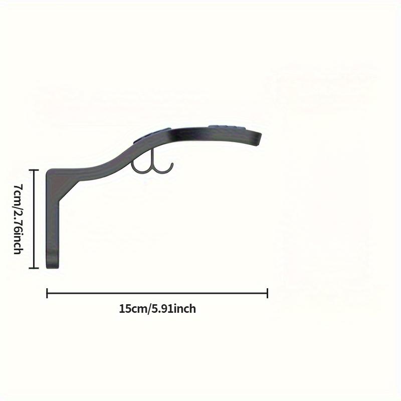 1pc Durable ABS Wall-Mounted Motorcycle Helmet Rack with Key Hook Helmet Storage Organizer for Helmets, Bikes, Hats & Keys