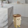 Creative Trash Can Modern Multifunction Wastebasket Rubbish Container Cute Garbage Bin for Home Dorm Office Bedroom Kitchen