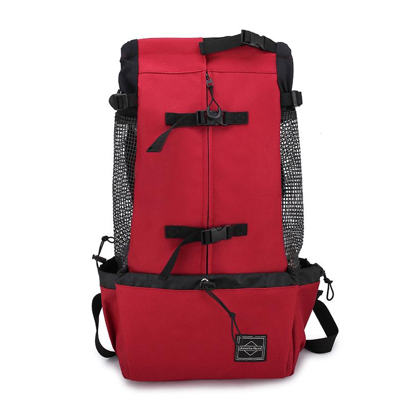 Pet Travel Backpack: Ventilated & Breathable Double Shoulder Bag for Dogs - Perfect for Biking & Shopping