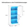 Four-tier glass display cabinet, storage, LED lighting, glass doors, smart sensors, dustproof, for living room, bedroom, offices. White. 80*35*165cm