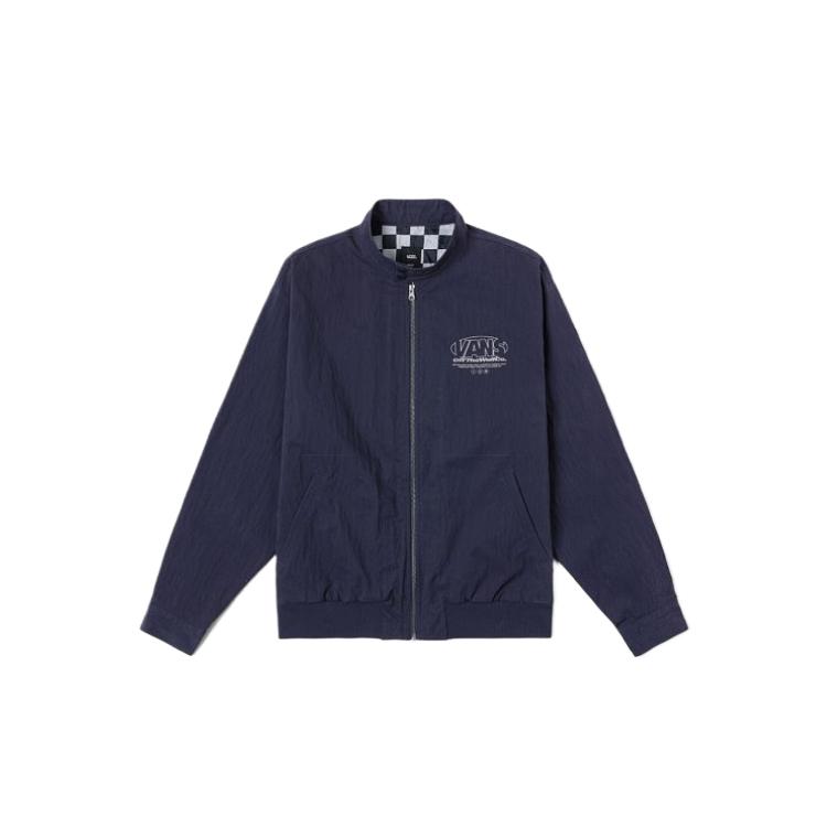 Vans Minimalist Fashion Versatile Trendy Jacket Men Jacket Dark-Blue VN000NETJDU