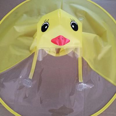 Niedliche Kreative Kleinkind Baby Faltbare Cartoon Ente Regenbekleidung Kinder Regenmantel UFO Regenmantel Abdeckung Baby Outdoor Poncho Regenmäntel