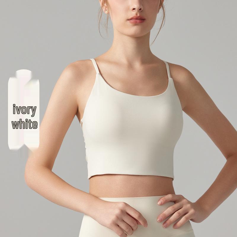 Women's Beautiful Back Sports Bra - Shockproof Yoga Tank for Running & Training