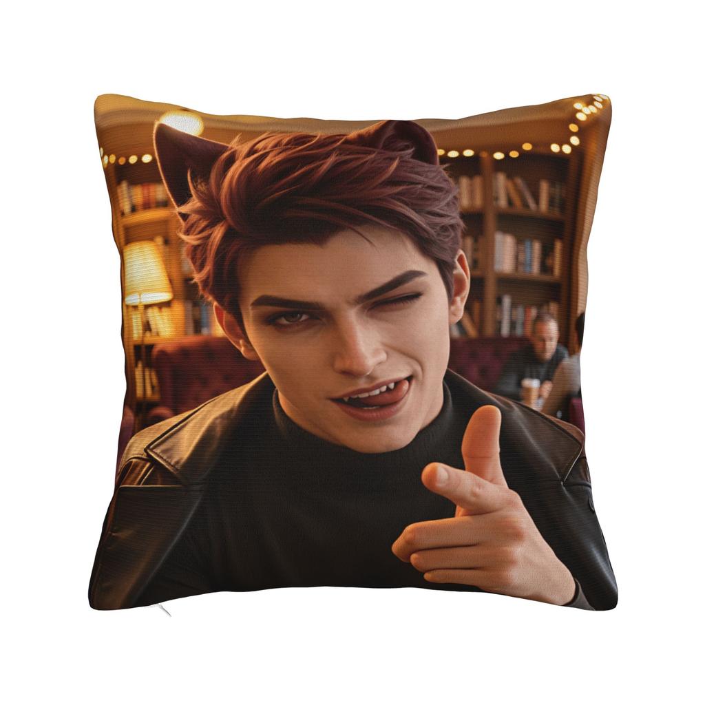 V-Valko L-Love and Deepspace Pillow Cover Novelty Pillow Case For Living Room Bed Chair Soft Pillowcases Birthday Gift