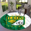 Club León Football Club Round Area Rug,Carpet Rug for Living Room Bedroom Sofa Playroom Decor,Non-slip Floor Mat