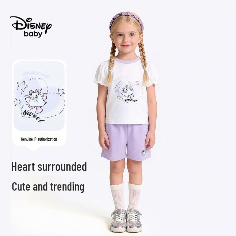 Disney Baby Girl's Summer Puff Sleeve Shorts Set