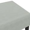 Footstool Light Grey 77 x 55 x 31 cm Velvet