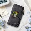 Stylish Skull Pattern Long Wallet Casual Large Capacity Portable Multi Card Slot Daily Use Handheld Purse