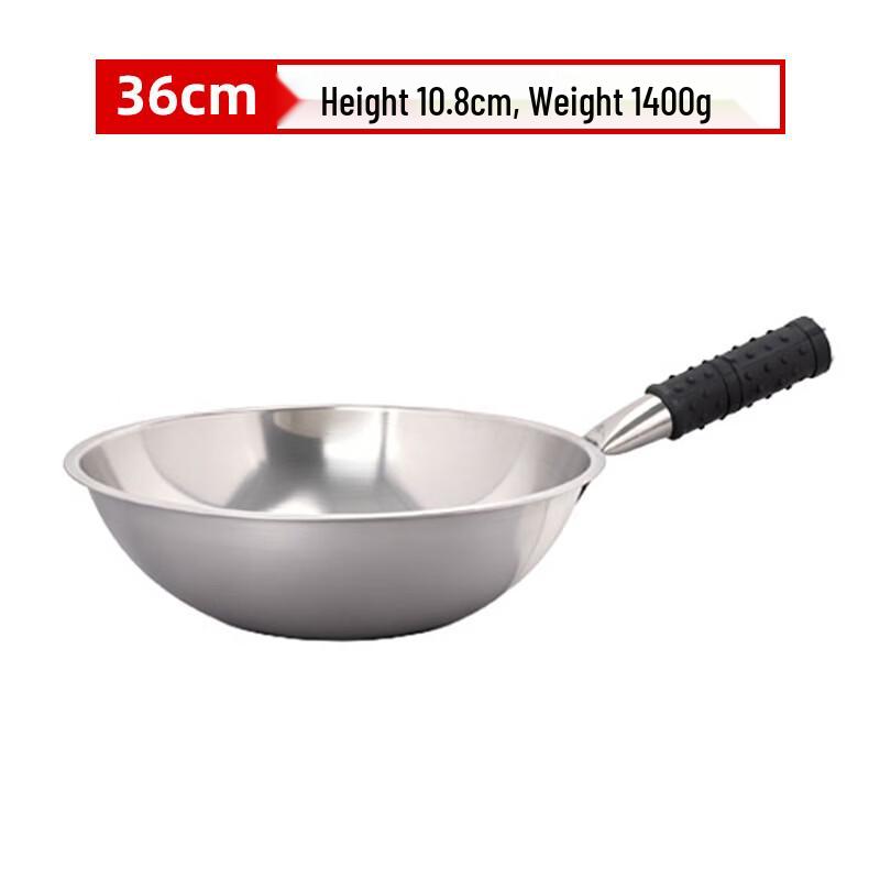 Stainless Steel Round Bottom Wok