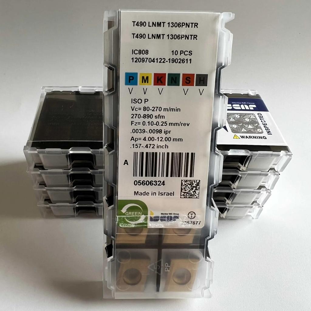 ISCAR / T490LNMT1306PNTR IC808   Industrial Indexable Carbide Inserts 10 Pcs