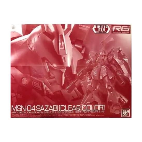 BANDAI RG 1/144 Sazabi [Clear Color] Plastic Model Kit "Mobile Suit Gundam: Char's Counterattack" (G