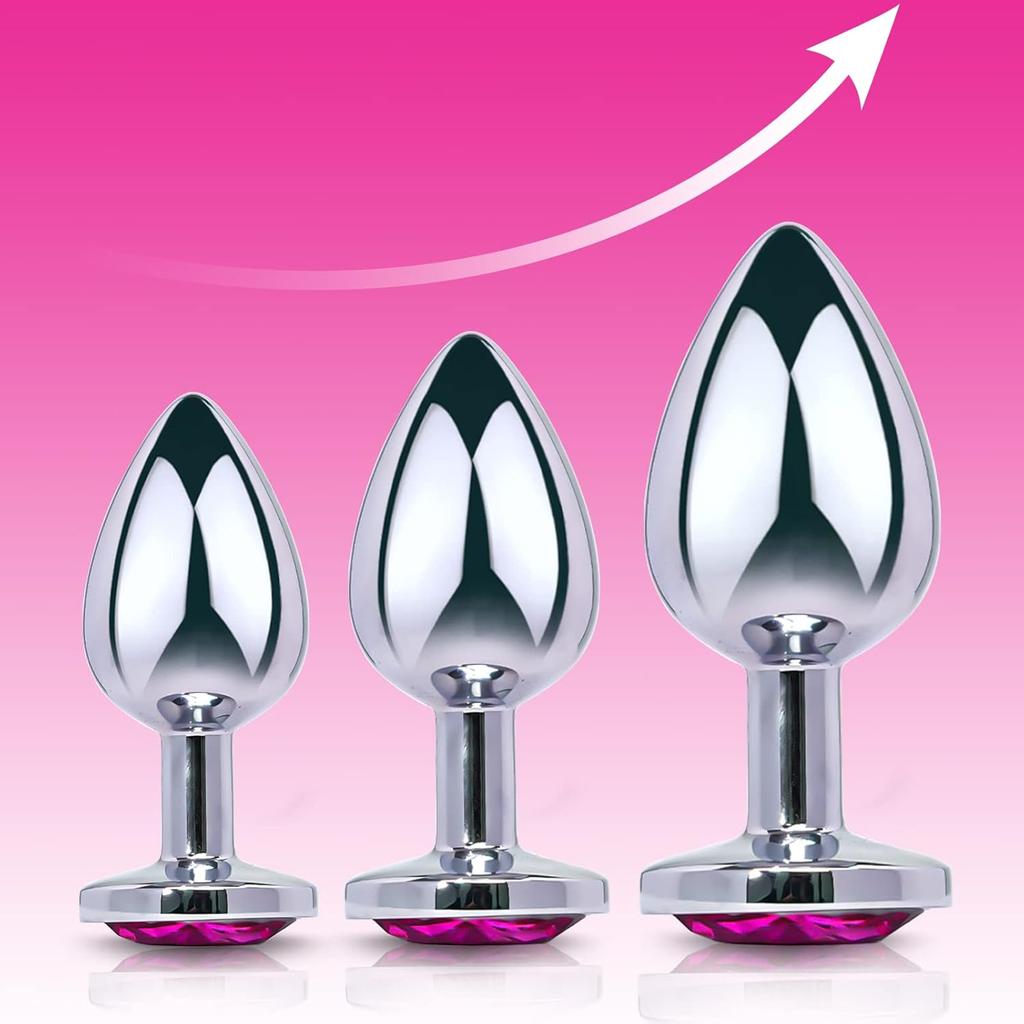 Anal Plug Butt G-spot Massage Metal Stimulator Anal Sex Toys Prostate Massager Portable Travel Date For Women Men Christmas Gift Couples Pleasure