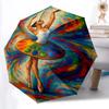 1pc Dance Palette Automatic Open/Close Umbrella, Portable Folding Umbrella for Travel, Themed Events073
