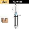 1PCS 1/2 Shank 3 Flutes Straight Cutting Router Bit TCT Cutters For Working Wood CNC Bits Milling Slot