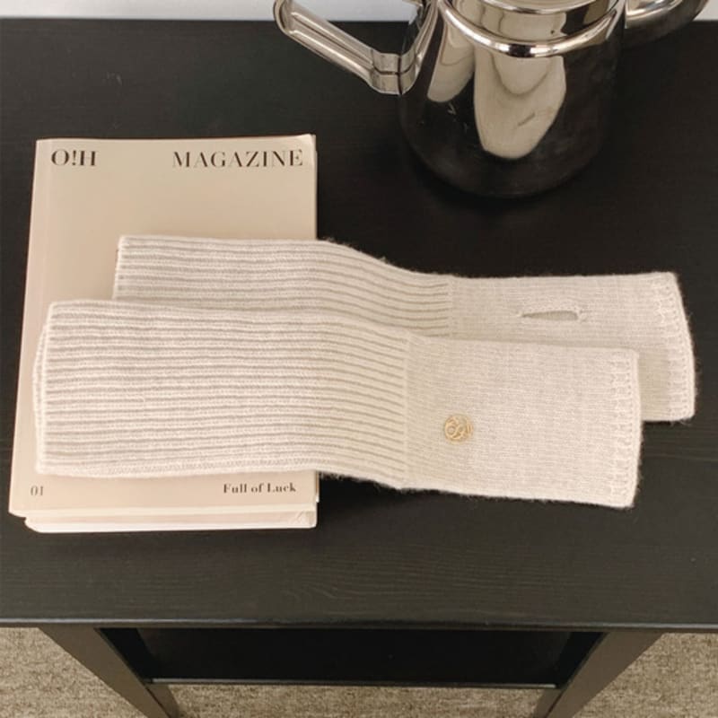 38comeoncommon Cashmere Hand Warmer (Melange Cream)