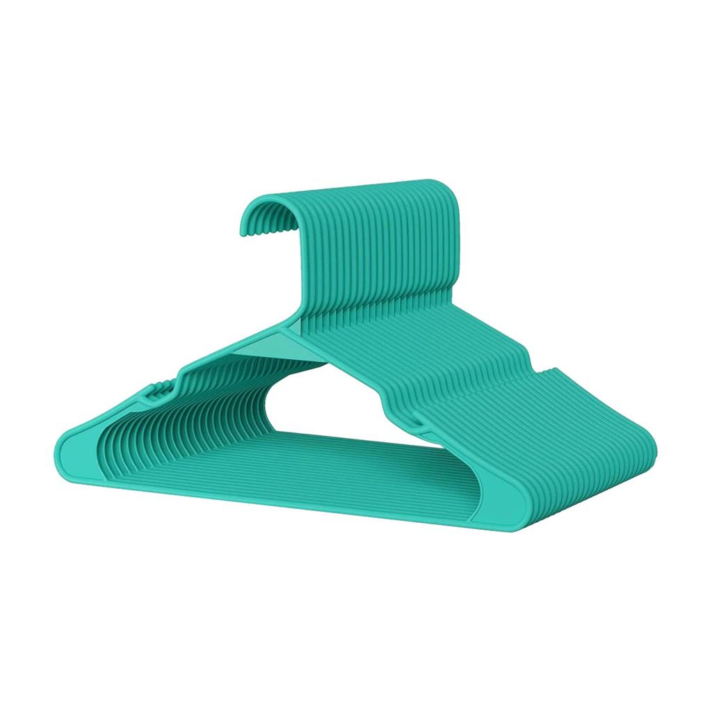 Plastic Clothes Hangers with Side Hooks for Adult Clothing Durable Non-Marking Hanger Suitable for Pants Storage and Closet Organization