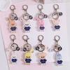 2D Flat SK Theme Keychain, Double-Sided High-Definition Acrylic Key Ring, Composed of 3 High-Quality Pendants, Fashion Bag Charm