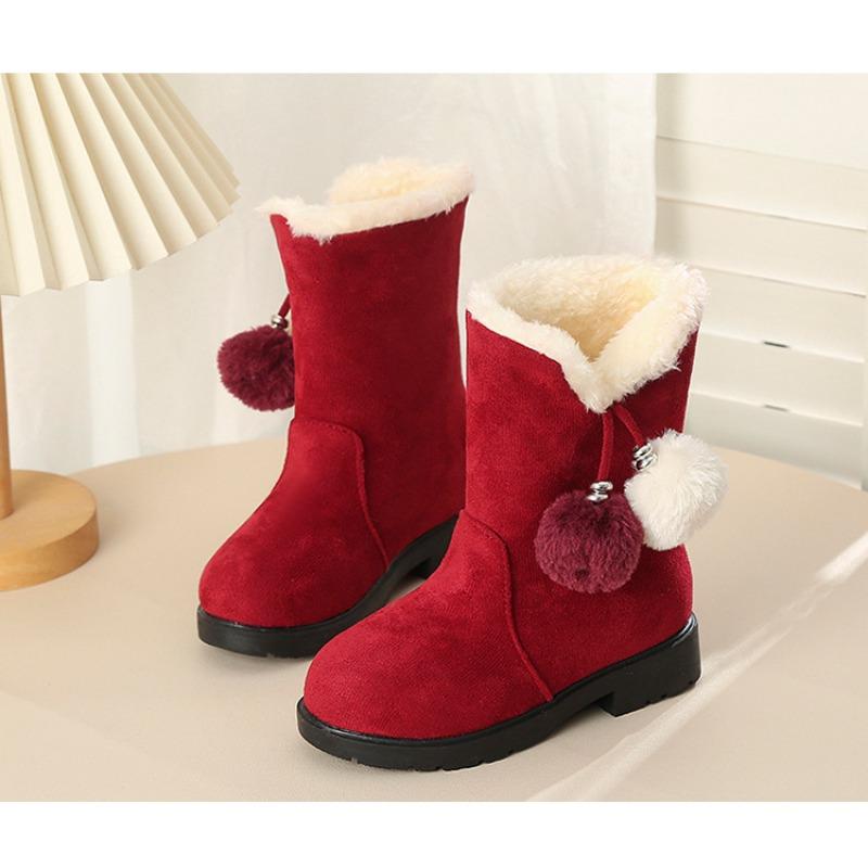 Children's Snow Boots, Girls' Boots, New Style Boots, Lined with Fur, Short Boots, Cotton Shoes