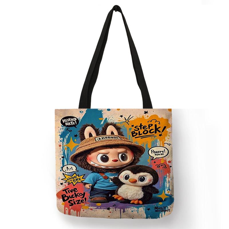 Labubu Trendy Personalized Printed Bag Shopping Bag 5405