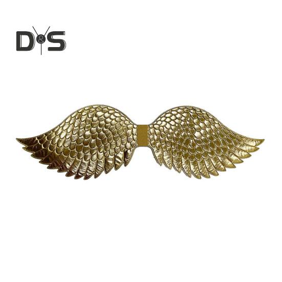 

Костюм ангельских крыльев, реквизит для нарядов для женщин, детские радужные крылья пикси, костюм на Хэллоуин, крылья феи для фестивалей, фотография золотистый