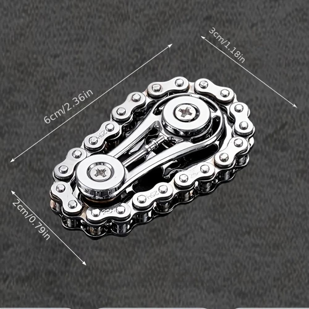 Non-Toxic New Type Of Toothed Disc Flywheel Fingertip Gyroscope Silent Rotating Device For Resisting Pressure And Reducing Stress - Metal