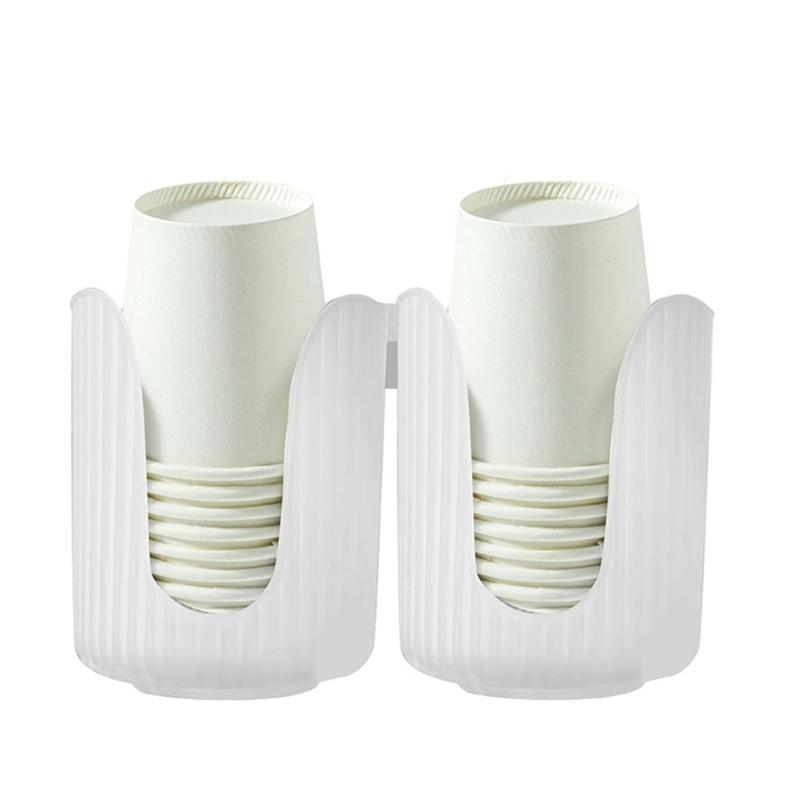 Set of 3 Elegant Paper Cup Organizers with Double Tubes Designs Home Decoration Portable for Household Easy Access