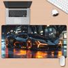 1 pc Futuristic Sports Car Desk Mat Non-Slip Rubber Gaming Mouse Pad Washable Keyboard Mats Office Game Setup Computer Accessory