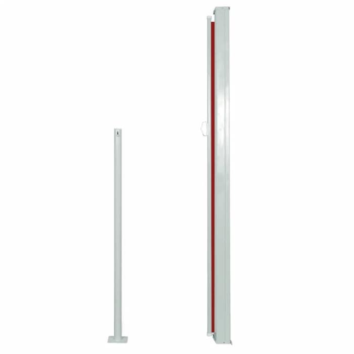 VidaXL Retractable Side Awning 160x500 Cm Red Garden Privacy Screen Awning 45463