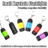 LED Micro Pocket Flashlight Portable USB Rechargeable Keychain Flashlight Waterproof Home Outdoor Hiking Camping Flashlight