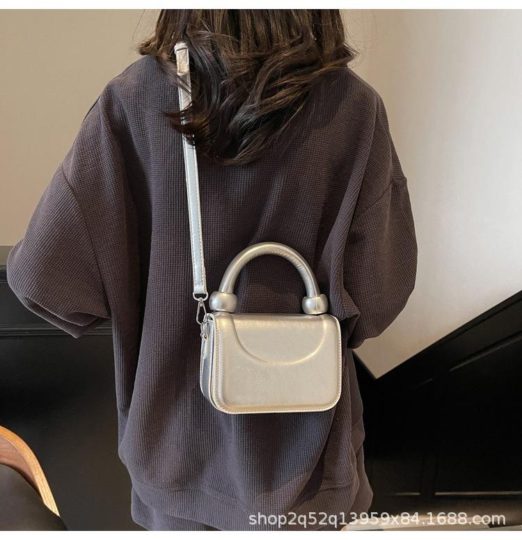Small bag women's spring new casual trend niche design messenger bag fashionable portable shoulder