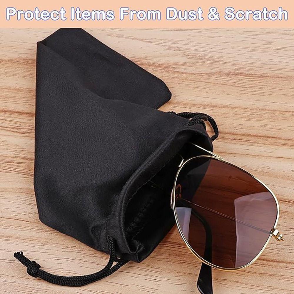 Microfiber Glasses Bags Black Eyeglasses Pouch High Quality Glasses Case