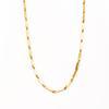 18K Gold-Plated Stainless Steel Cross Necklace for Men - Hip Hop Cuban Twist Chain Jewelry