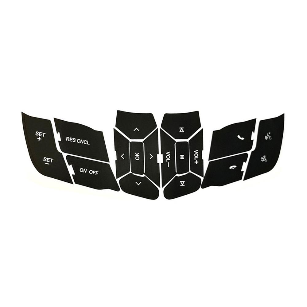 Steering Wheel Button Repair Decals Stickers Replacement For Ford Mustang 15-18
