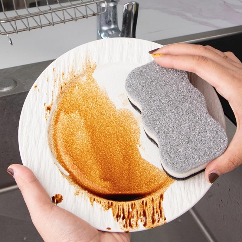 Kitchen Cleaning Sponge,None-Scratch Scrub Sponge,Multiuse Cleaning Sponge,Widely Used in Kitchen,Bathroom,Garage