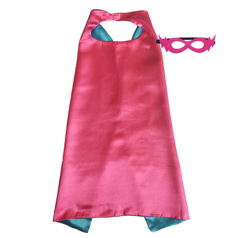 Kids Superhero Capes Plain Satin Solid Capes Boys Girls Birthday Party Favor Anime Cosplay