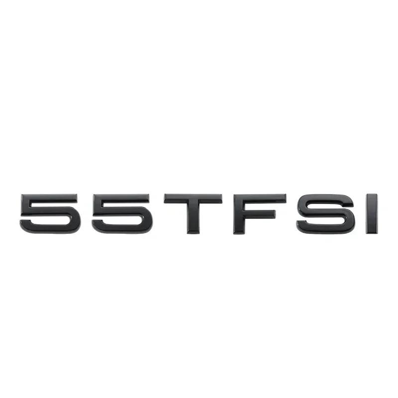 30TFSI 35TFSI 40TFSI 45TFSI 50TFSI 55TFSI Cromo Argento Lettere Emblema Distintivo Logo Baule Auto Adesivo per Audi A4 A5 A6 Q3 Q5 Q7