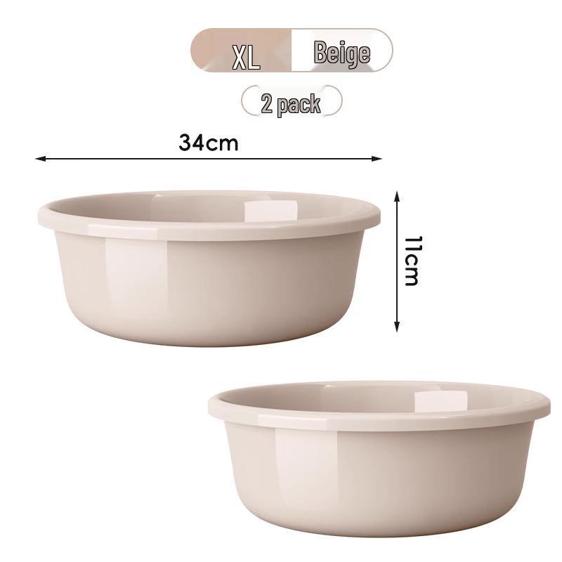 Large Durable Multi-Purpose Plastic Wash Basin for Dorms and Babies